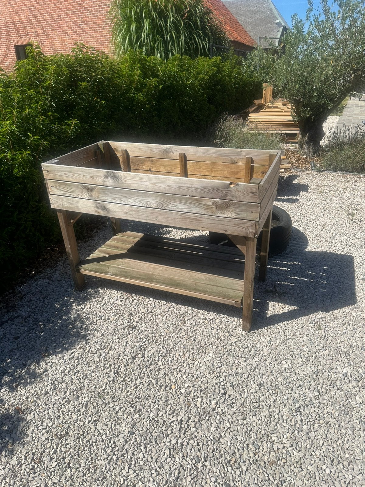 Moestuinbak hout, Ophalen, Gebruikt, Hout, Tuin