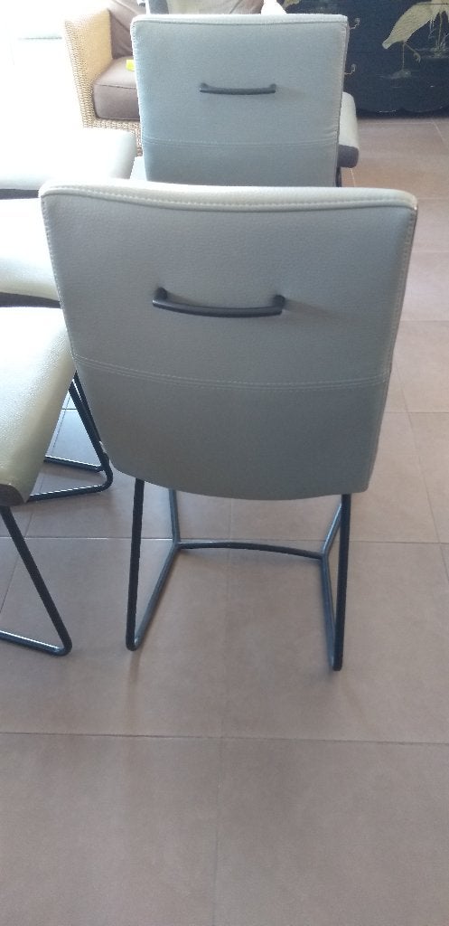 Stoelen, Maison & Meubles, Chaises, Comme neuf, Cinq, Six Chaises ou plus, Autres matériaux, Gris, Enlèvement