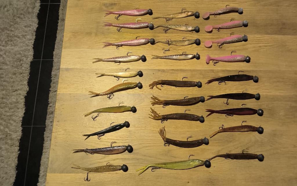 Fox.Lunker.City.Chads.Jigkoppen.28 stuks., Watersport en Boten, Ophalen, Zo goed als nieuw, Complete set