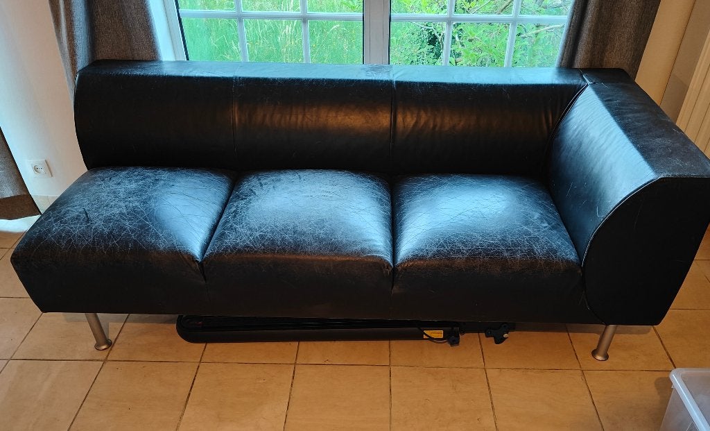 Gratis Zetel, Huis en Inrichting, Zetels | Zetels, Ophalen, Gebruikt, 150 tot 200 cm, Driepersoons