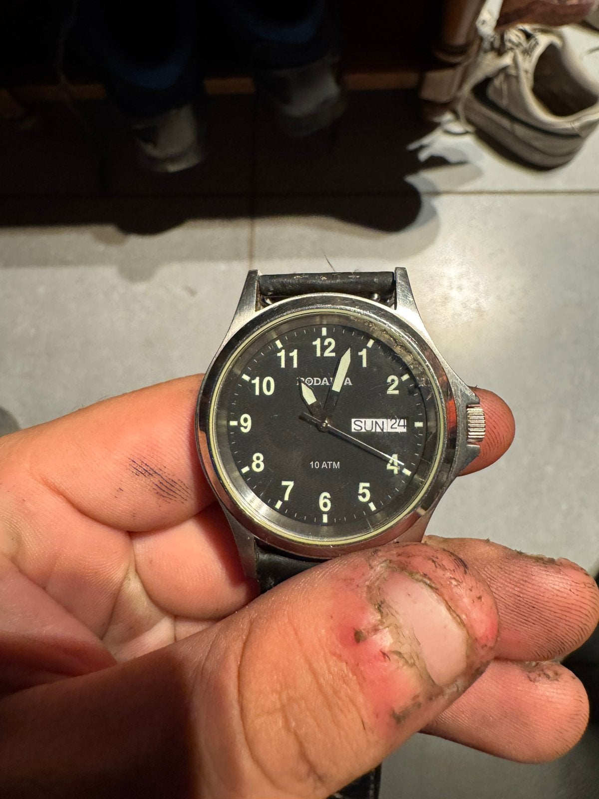 Vintage Rodania horloge Swiss Made Zeldzaam Verzamelstuk, Montre-bracelet, Autres marques, 1900 à 1930, Enlèvement