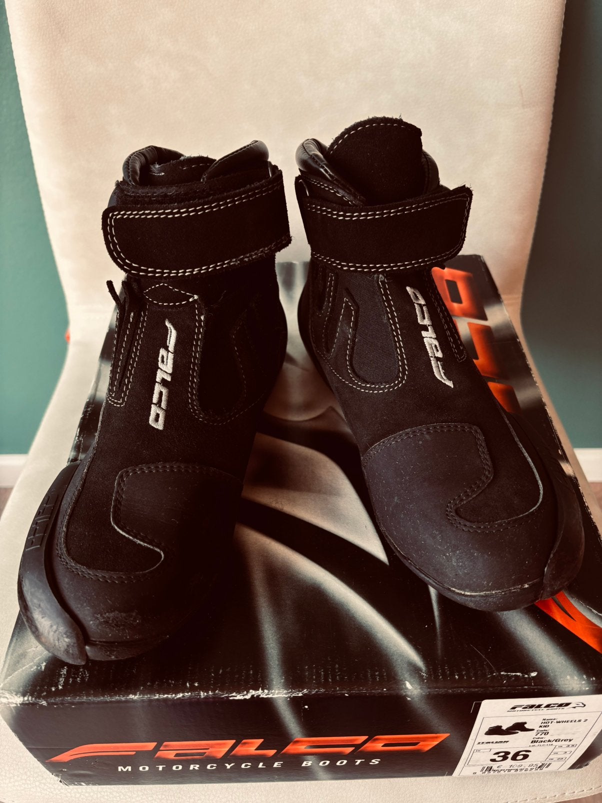 Falco race boots maat 36, Motoren, Ophalen of Verzenden, Tweedehands, Dames, Laarzen