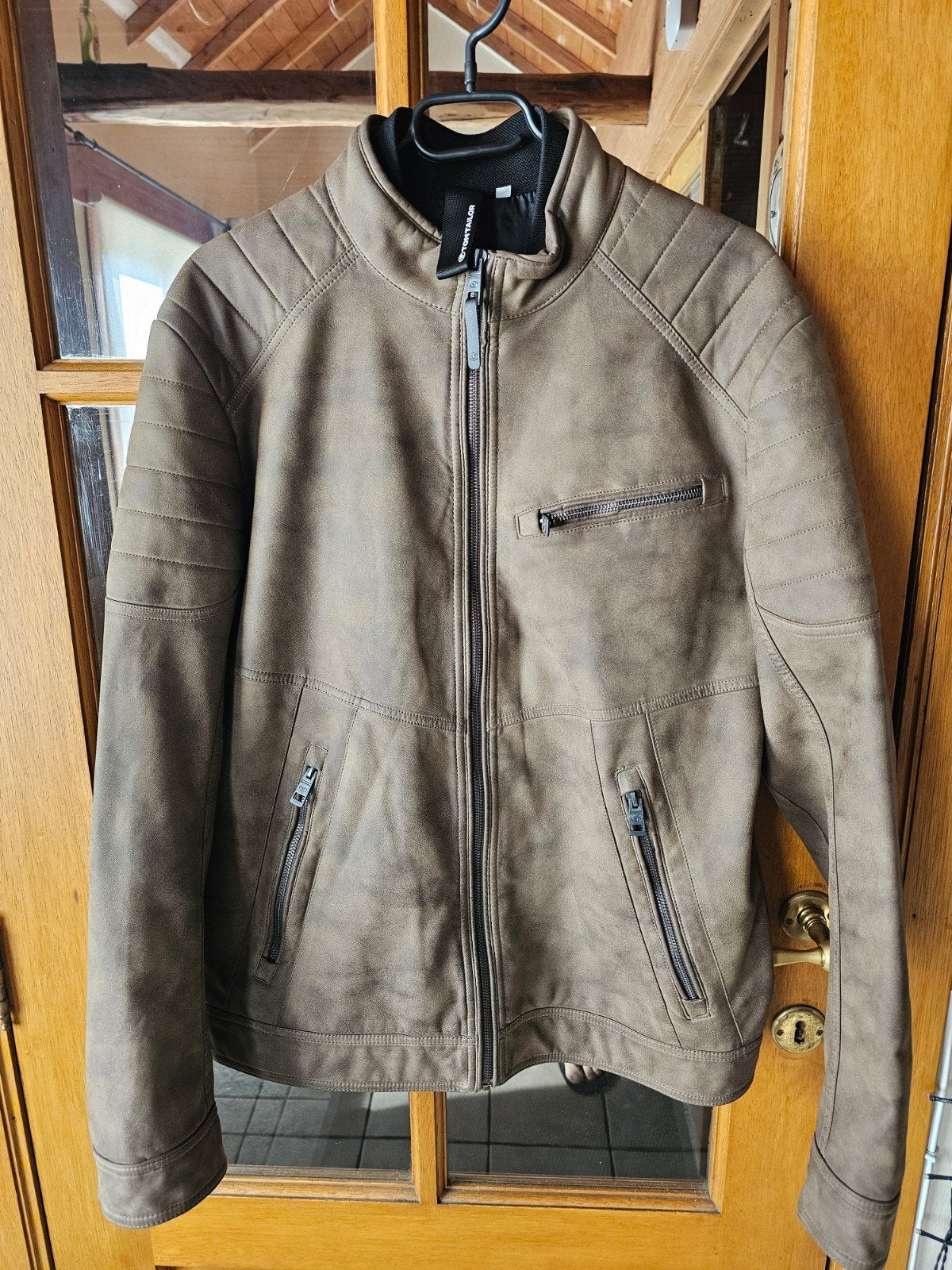 TomTailor imitatie leren jas M, Vêtements | Hommes, Enlèvement ou Envoi, Tom Tailor, Comme neuf, Brun