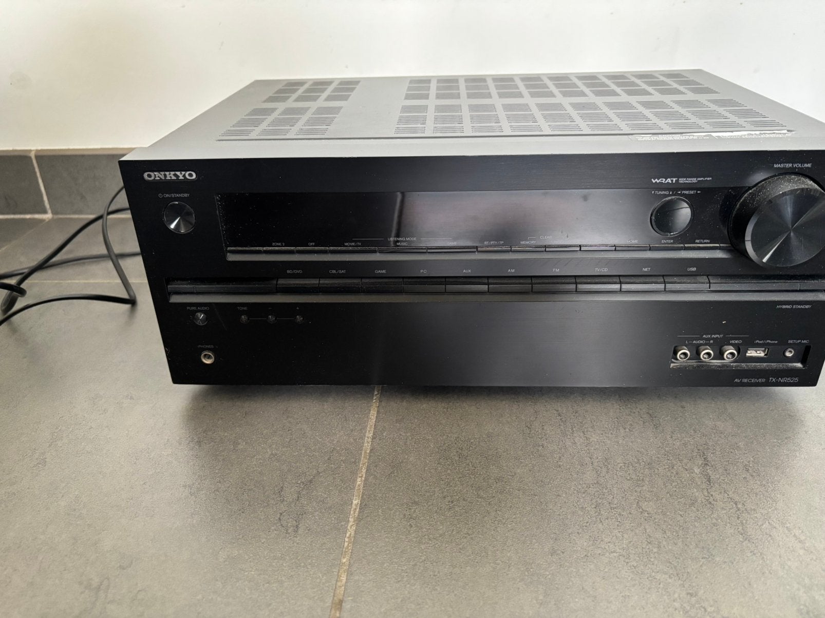 Onkyo 5.1 Home Cinema Set (TX-NR525) + Sub + Boxen + Extra's, Audio, Tv en Foto, Versterkers en Ontvangers, Zo goed als nieuw