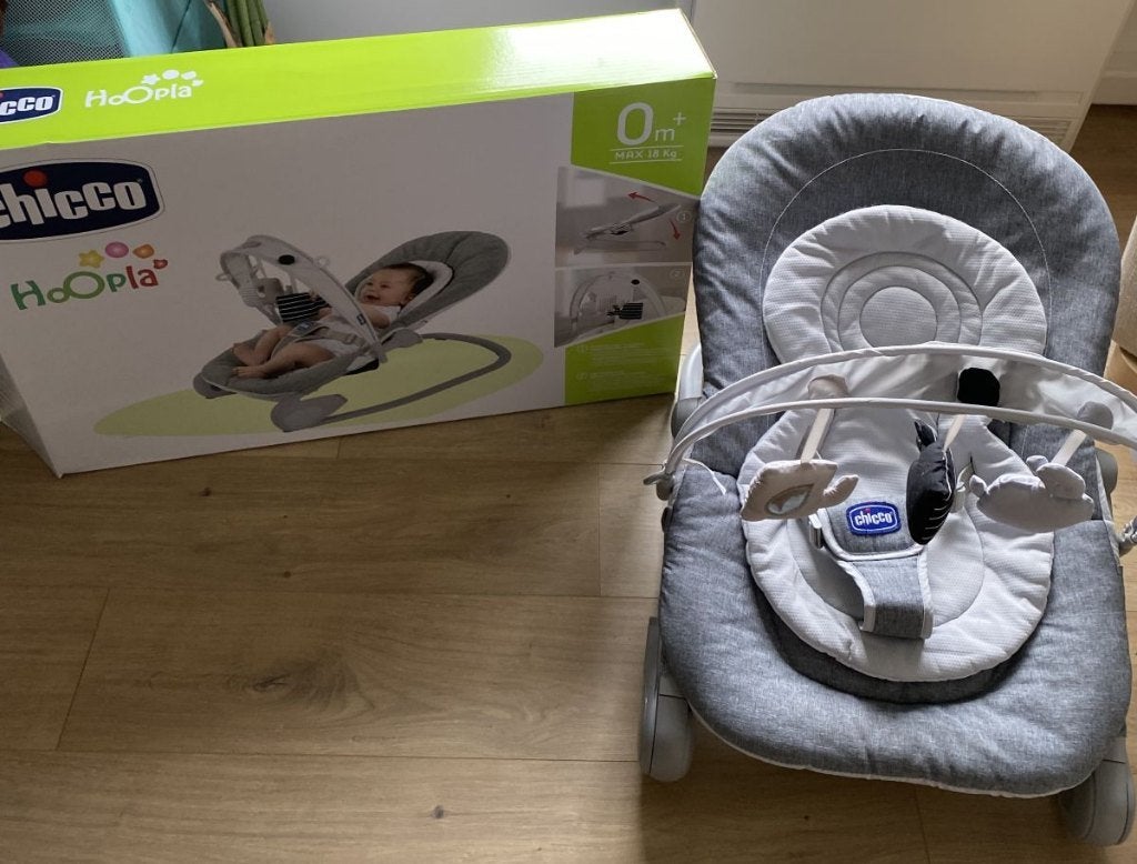 Chicco Hoopla Wipstoel / Relax – Groeit mee tot 18 kg!, Enfants & Bébés, Relax bébé, Utilisé, Avec ceinture(s), Chaise rebondissante