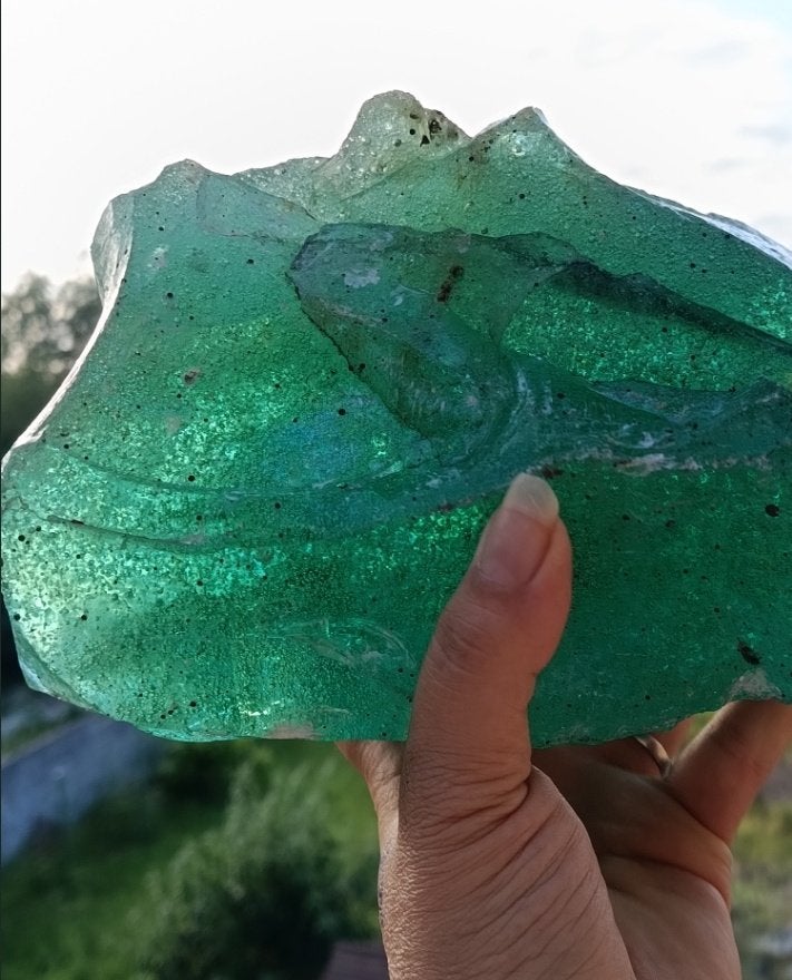 verre de fonderie ancien (Verre de culot) – 3,4 kg, Antiek en Kunst, Curiosa en Brocante, Ophalen