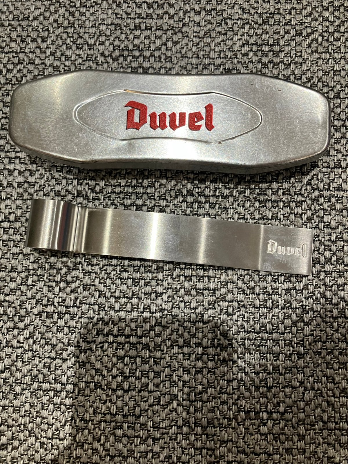 Ouvre-bouteille en métal Duvel dans une boîte, Collections, Enlèvement ou Envoi, Comme neuf, Duvel
