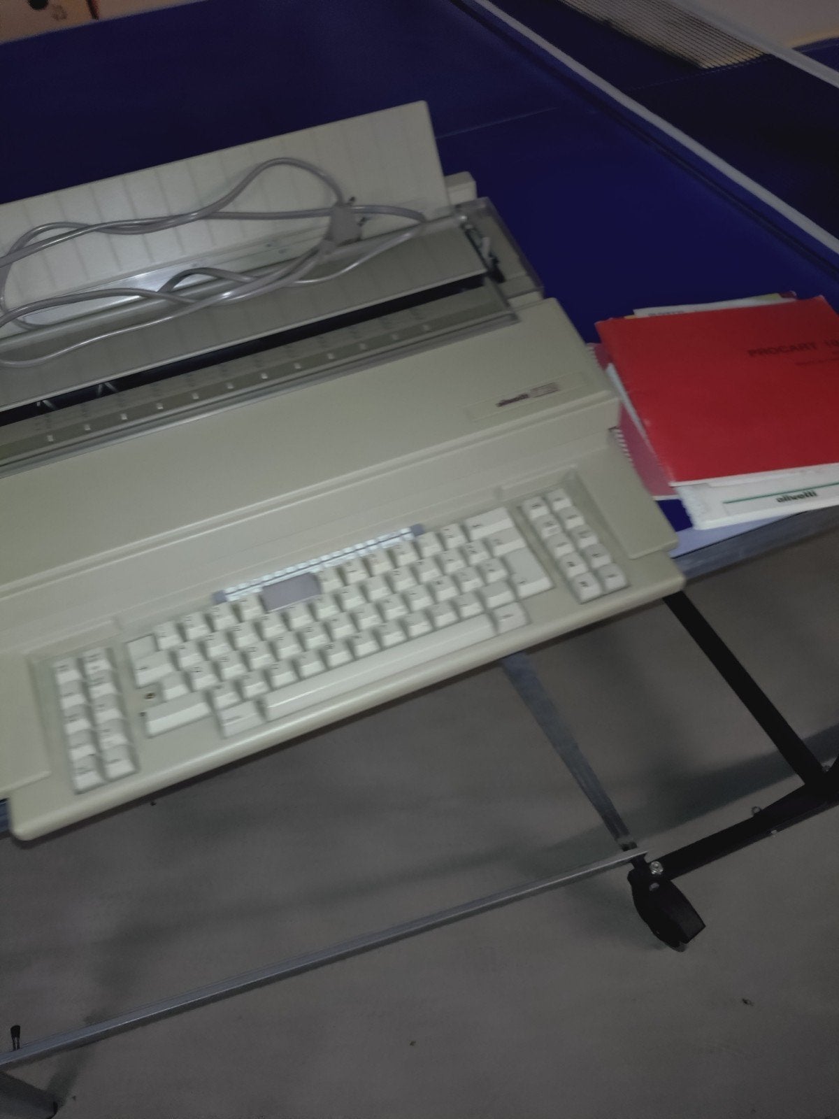 olivetti typmachine, Ophalen