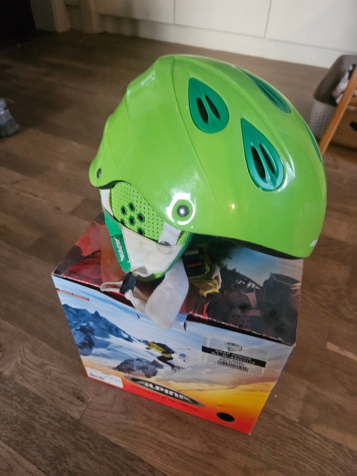 Alpina skihelm voor kind, Sport en Fitness, Ophalen, Gebruikt, Ski, Kleding