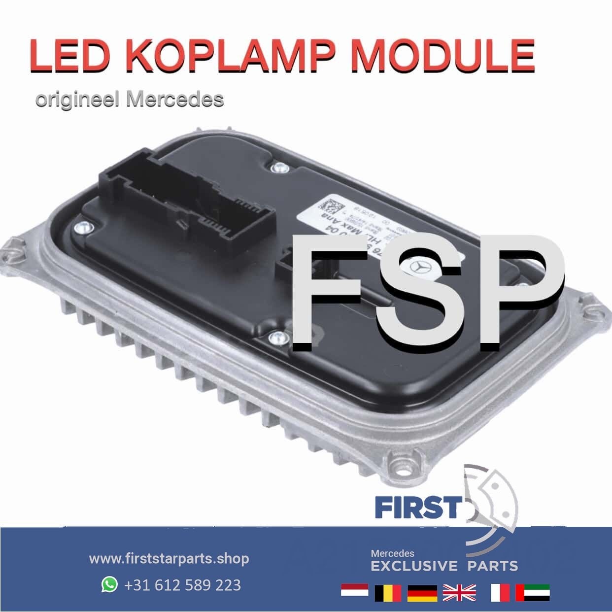 A2179003402 LED KOPLAMP MODULE ORIGINEEL Mercedes KOPLAMPMOD, Utilisé, -, -, Enlèvement ou Envoi