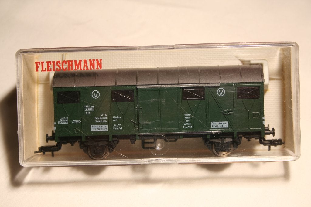 Fleischmann 5339 (HO,DC) Kranzug Gerätewagen DB, Gelijkstroom, Fleischmann, Wagon, Ophalen of Verzenden