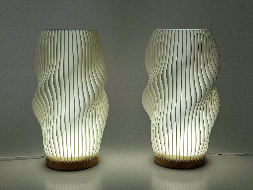 tafellampen set "Swirl" led, Verzamelen, Retro, Ophalen of Verzenden, Huis en Inrichting