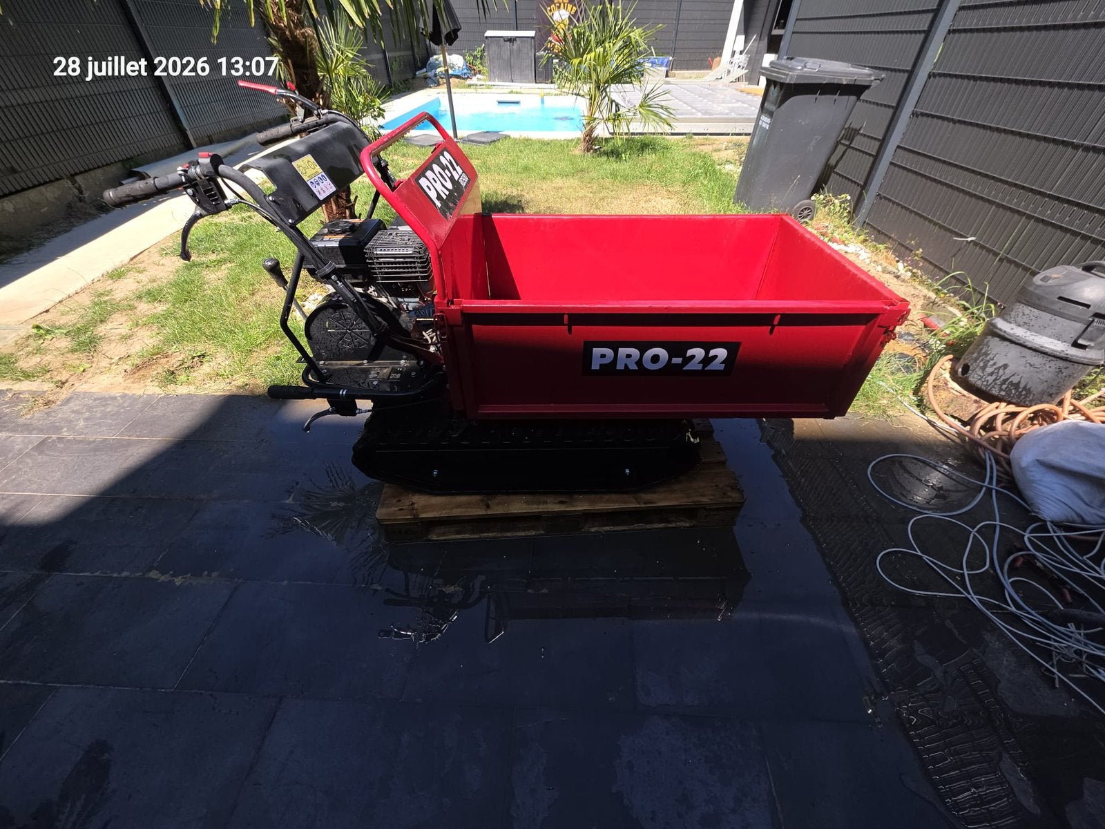 Brouette motorisée sur chenilles (Mini-dumper) PRO-22 RD500, Tuin en Terras, Kruiwagens, Gebruikt, Ophalen