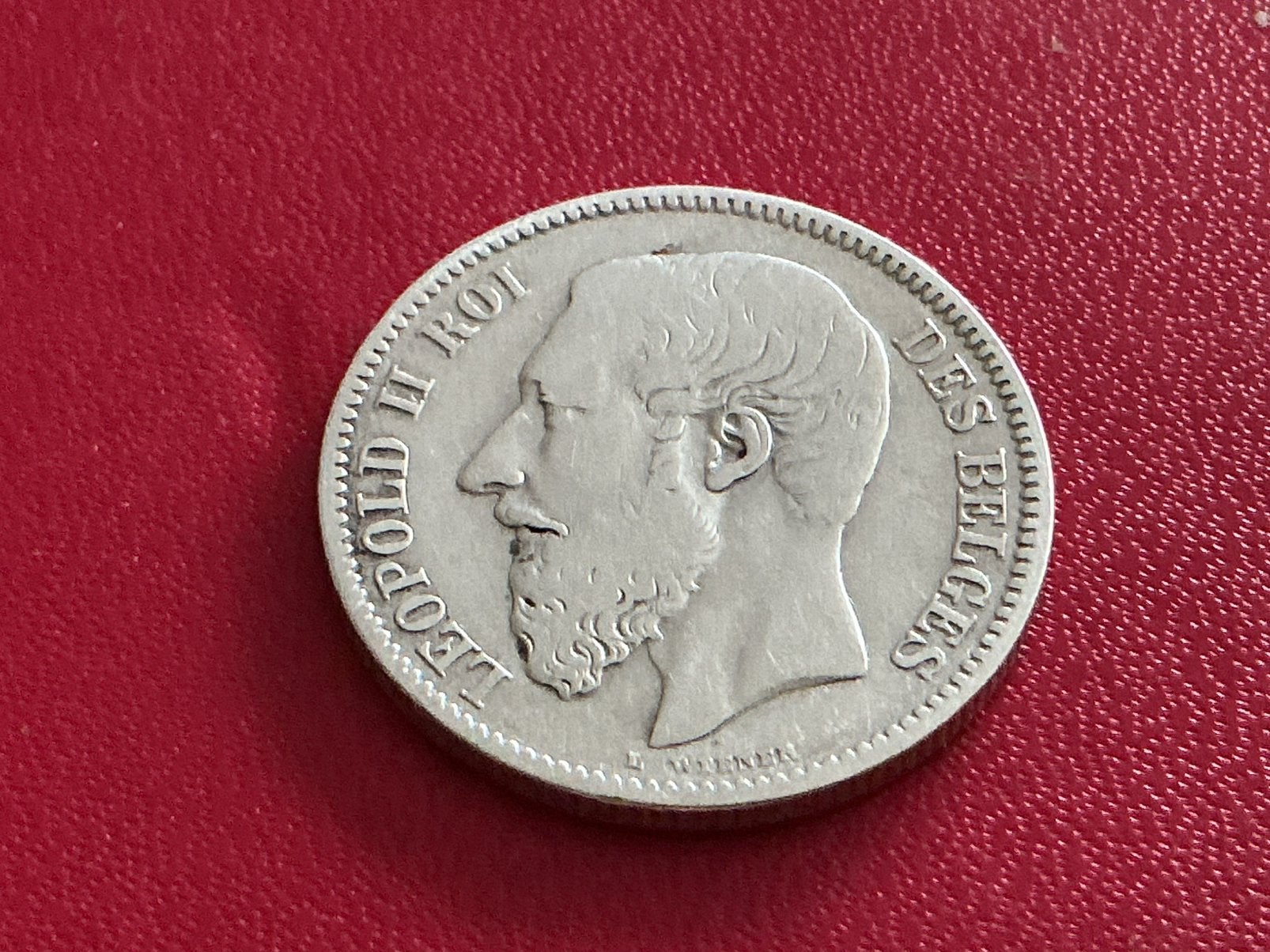 België 2 Frank 1867 zilver, Ophalen of Verzenden, Zilver