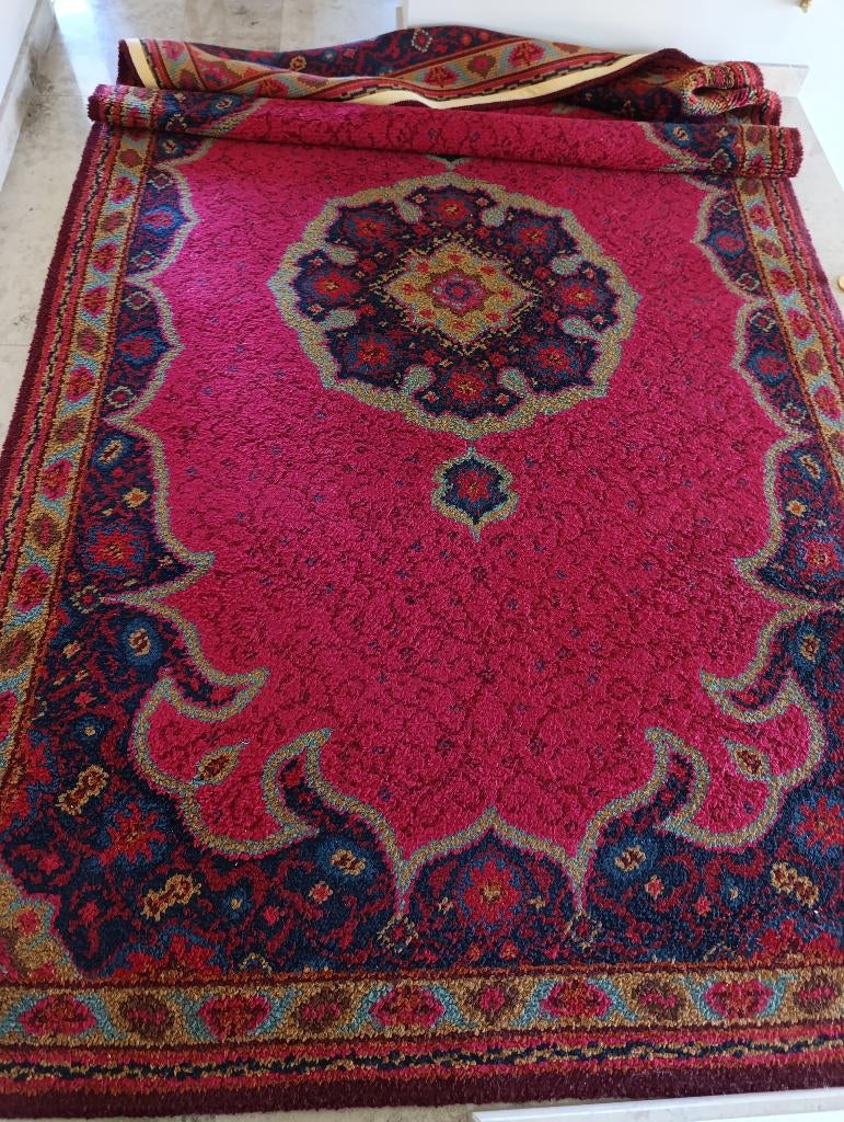 Handgehaakt Smyrna Tapijt, Huis en Inrichting, Ophalen, Gebruikt, 150 tot 200 cm, 200 cm of meer