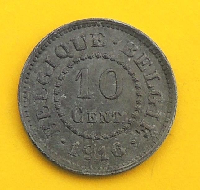 1916 10 centimes, Verzenden, Metaal, Losse munt