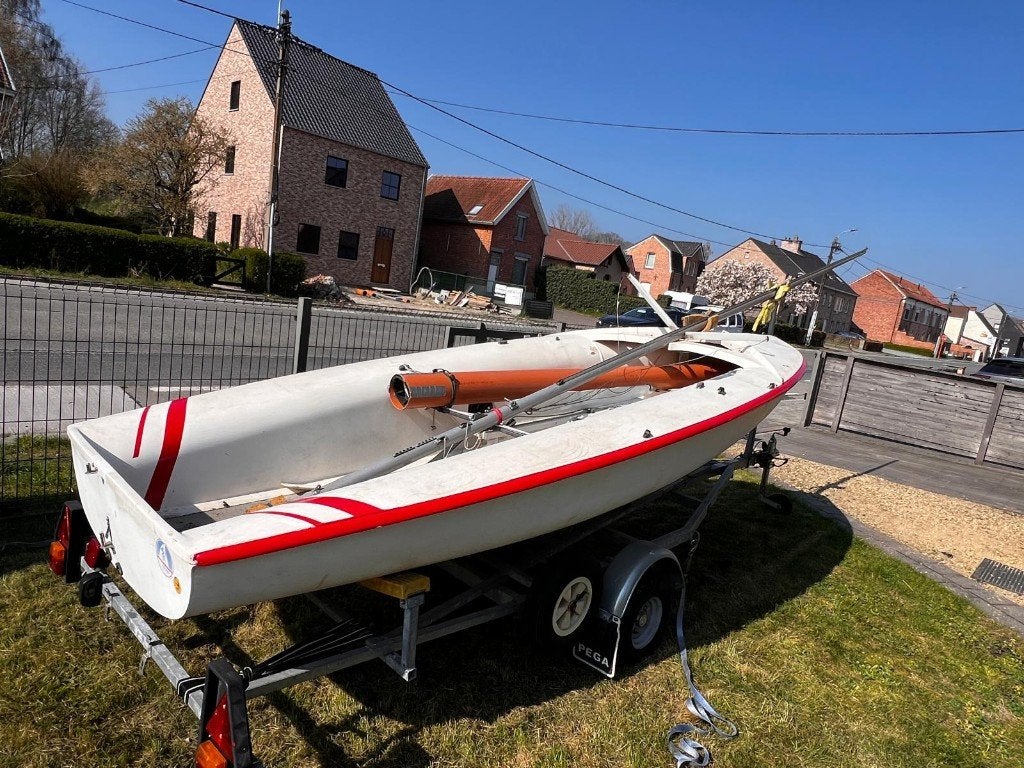 Zeilboot 420, Watersport en Boten, Open zeilboten, Ophalen, Gebruikt, 4 m, Overige typen