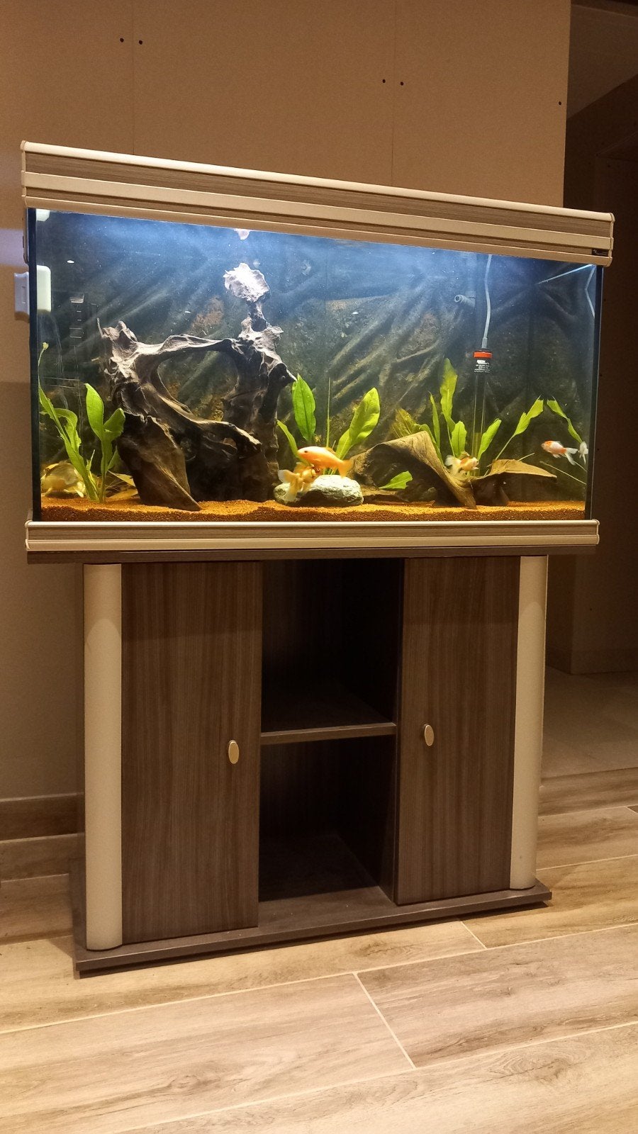 Aquatlantis aquarium met goudvissen, Animaux & Accessoires, Enlèvement, Chauffage, Aquatlantis