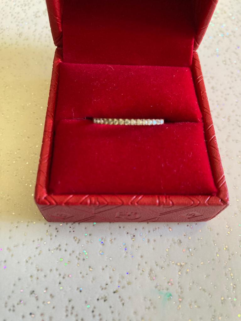 Alliance or rose oxyde de zirconium, Handtassen en Accessoires, Ringen, Ophalen of Verzenden, Nieuw, Roze, Goud