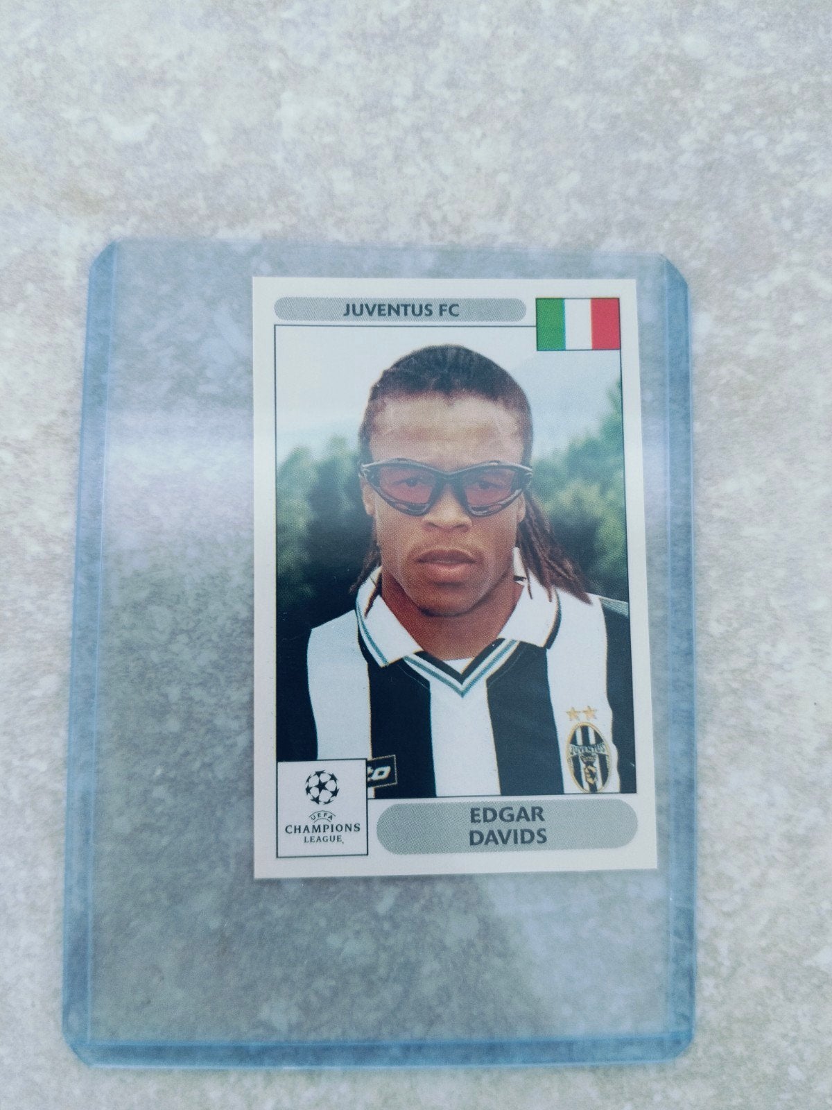 Panini sticker Champions League 2000 Edgar Davids Juventus, Verzamelen, Ophalen of Verzenden