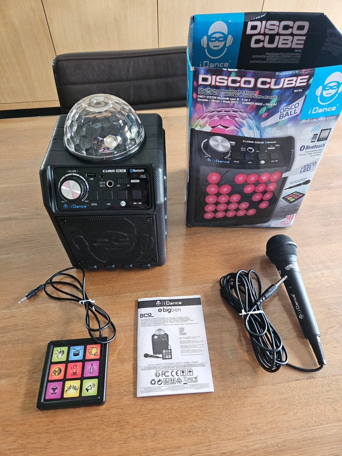 IDance Disco Cube BC5L, Ophalen of Verzenden, Zo goed als nieuw, Complete set