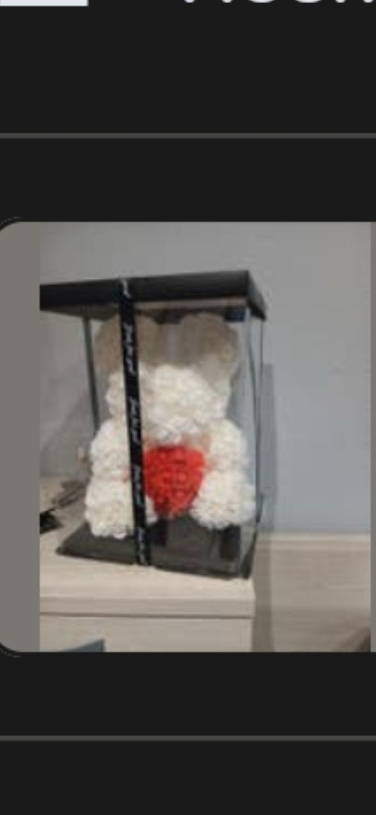 nounours en fleurs artificiel 15 euros, Ophalen