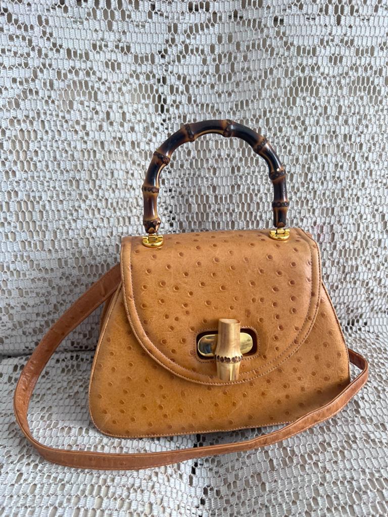 Sac Louise Fontaine bambou, Enlèvement ou Envoi, Comme neuf, Rouge, Cuir