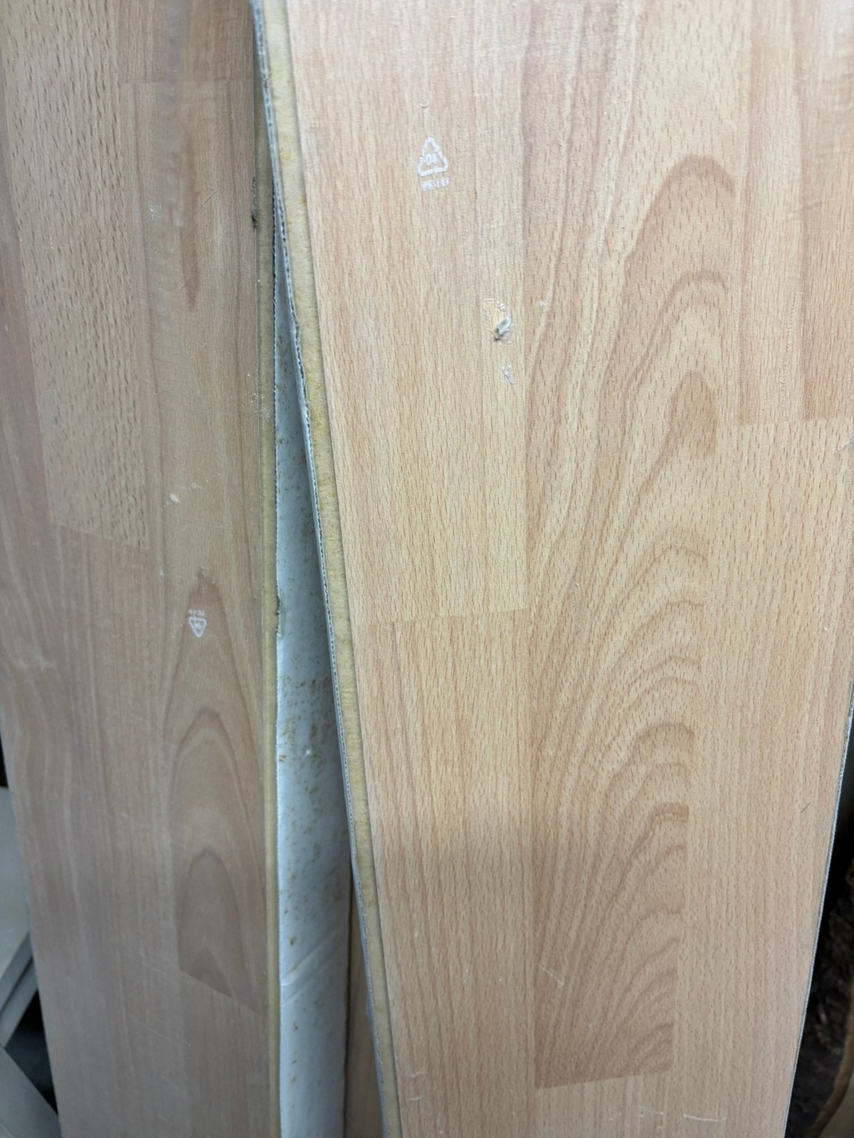 Parquer stratifie couleur hêtre, Enlèvement, Comme neuf, Parquet
