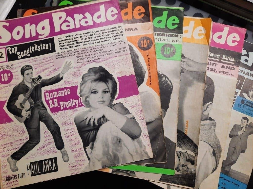 Tienertijdschriften "SONG PARADE", Livres, Musique, Envoi, Utilisé, Autres sujets/thèmes