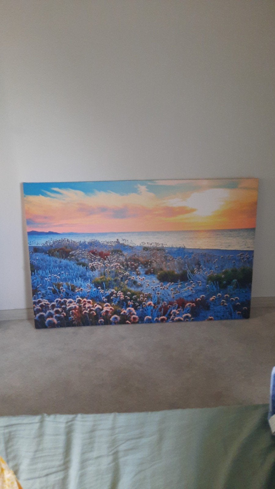 canvasdoek/schilderij van een zee bij zonsondergang, Enlèvement