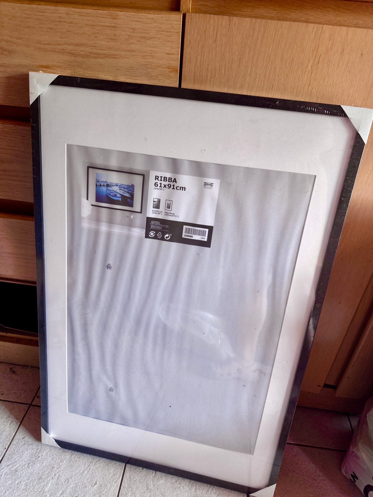 Ikea grote zwarte Ribba (voorloper van Rödalm) kader, Ophalen, Nieuw