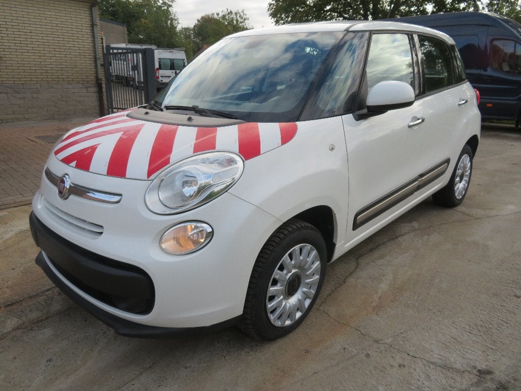 Fiat 500L - LCV - Benzine/CNG - 2017 - 82.492km - €6b, Auto's, Voorwielaandrijving, Stof, 875 cc, Wit