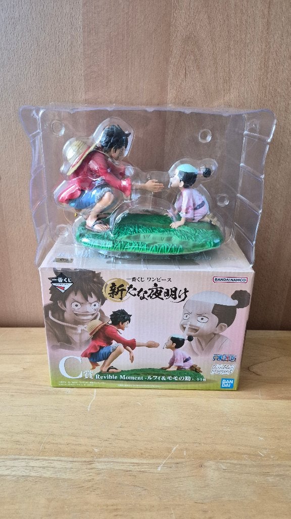 Figurine One Piece - Luffy & Kozuki Momonosuke, Collections, Enlèvement, Comme neuf, Humain