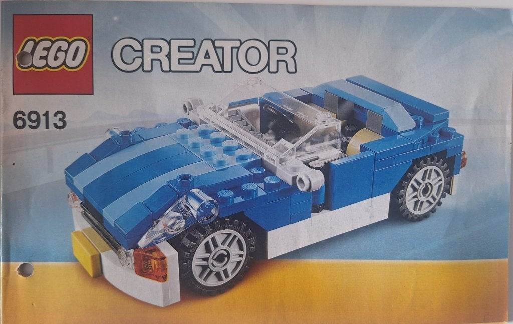 LEGO Creator Blauwe Sportwagen - 6913, Kinderen en Baby's, Ophalen, Lego, Inclusief instructies, Zo goed als nieuw