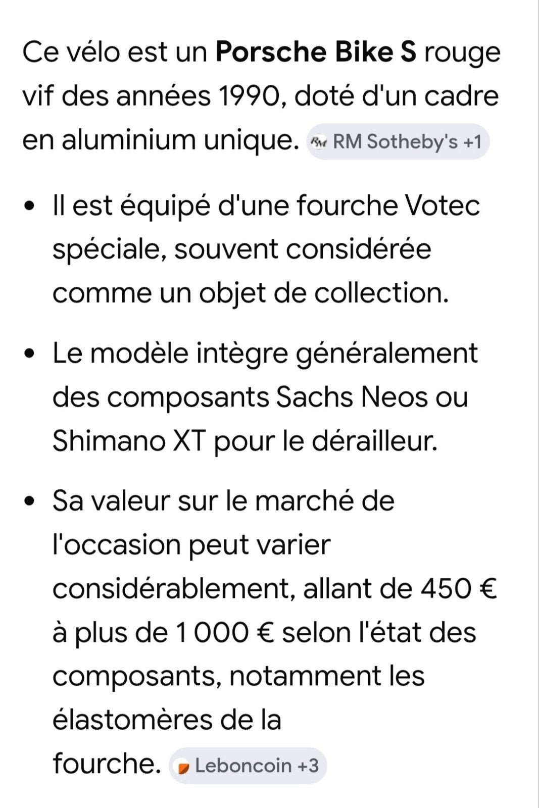 VTT Porche Bike S, Fietsen en Brommers, Ophalen