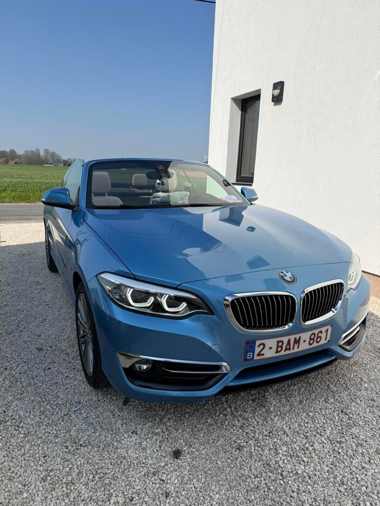 Perfect onderhouden BMW 2 reeks cabrio. Premium garantie!, Cuir, Euro 5, Cabriolet, 2 portes