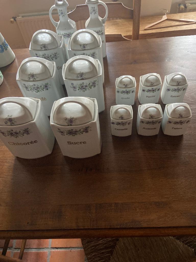 Vintage keramische keukenset, Ophalen