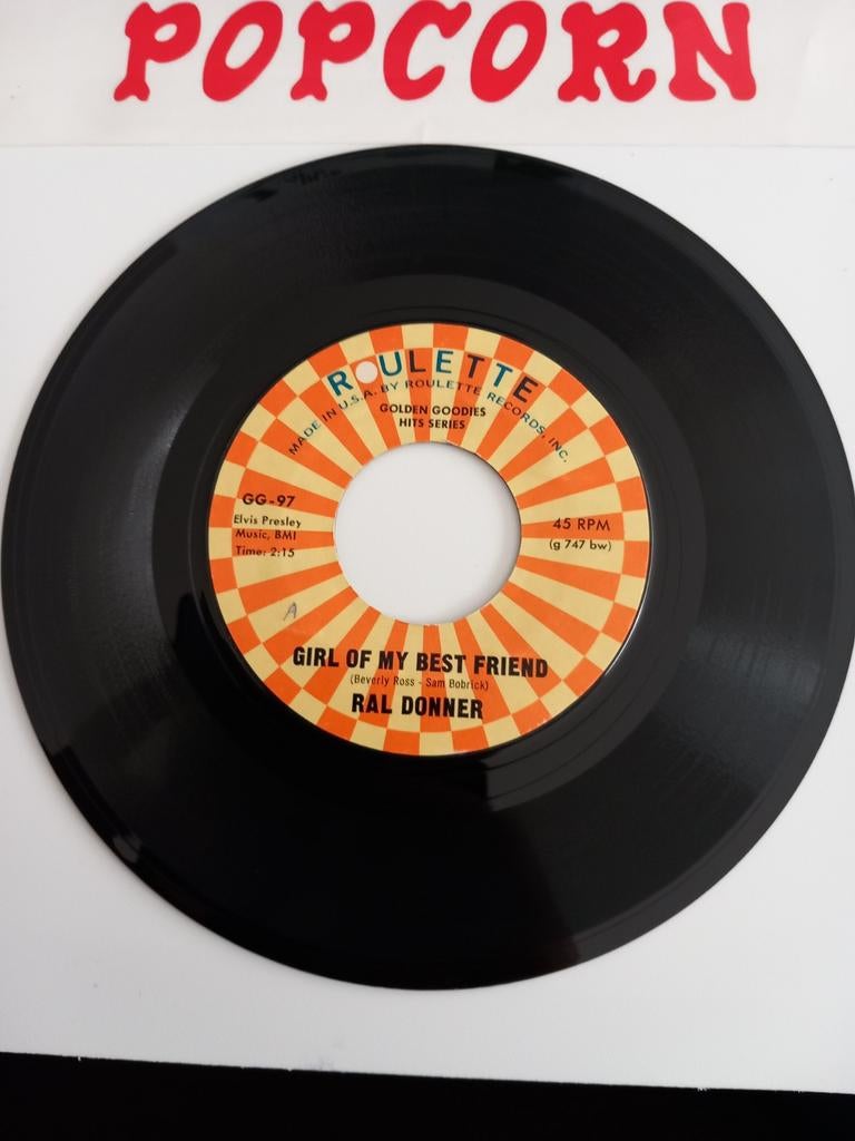 RAL DONNER. GIRL OF MY BEST FRIEND. USA 45T, Cd's en Dvd's, Vinyl Singles, Ophalen of Verzenden