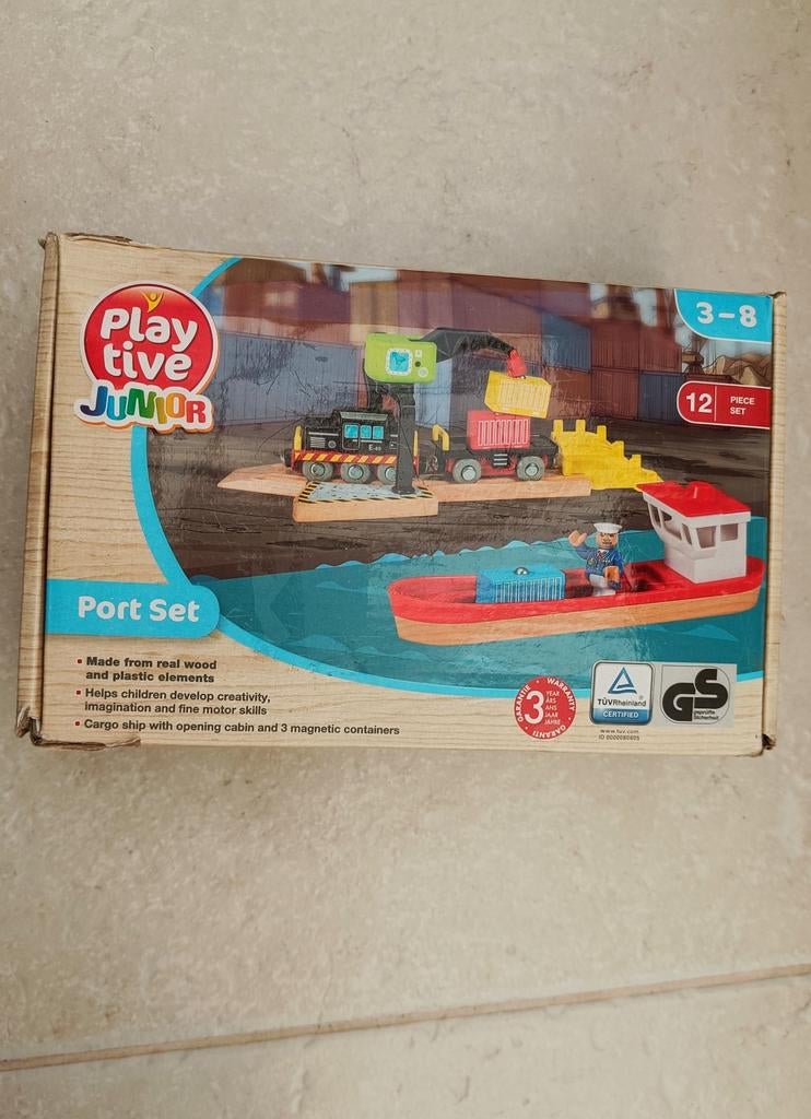 Playtive houten trein en boot, Kinderen en Baby's, Ophalen of Verzenden