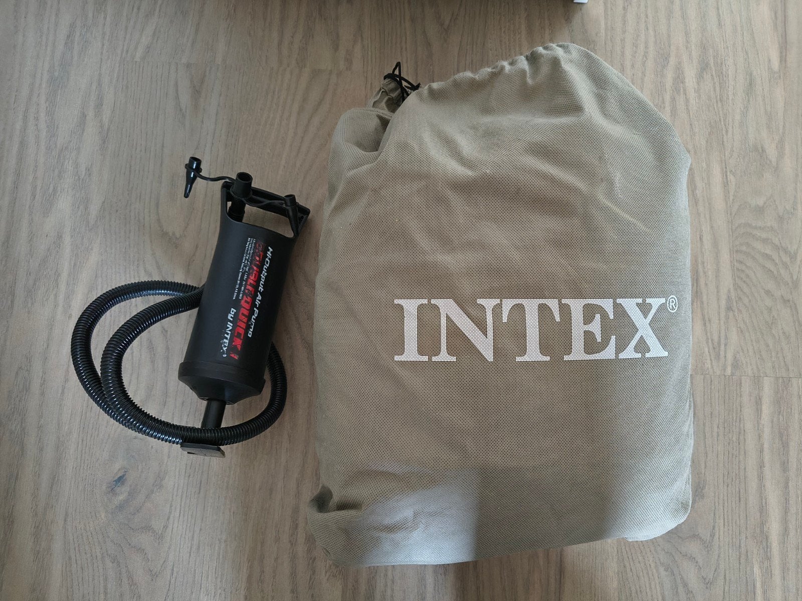 Intex luchtbed voor peuters, Ophalen