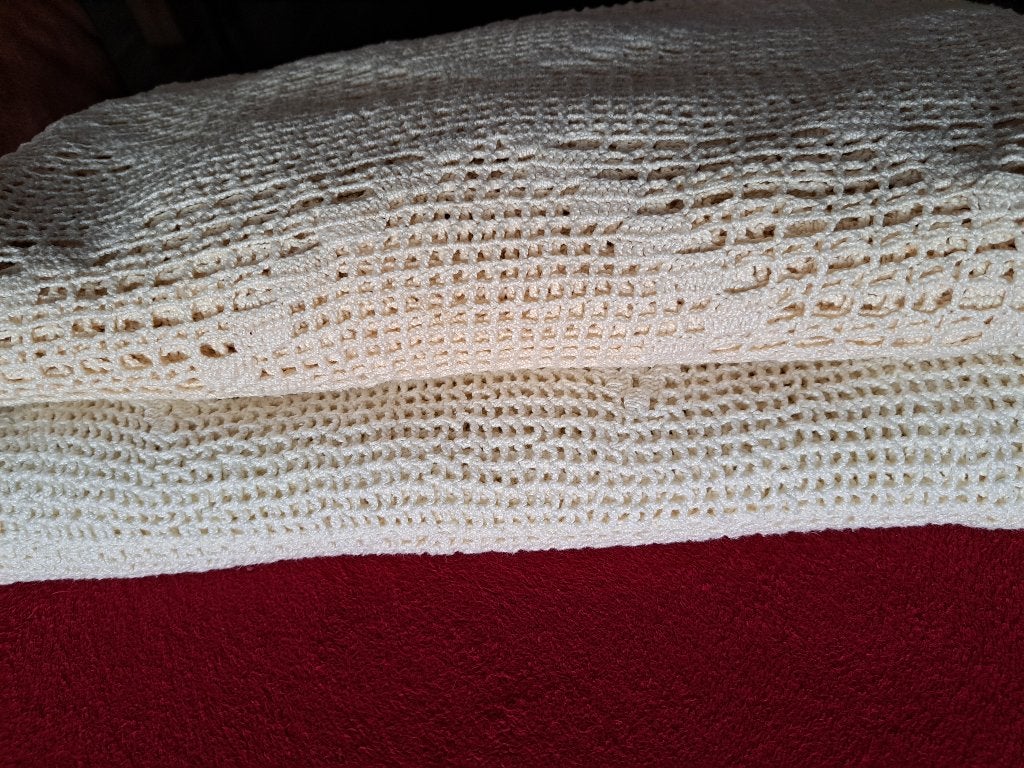 2 x Gehaakte bedsprei, 1 pers bed, Huis en Inrichting, Ophalen of Verzenden, Zo goed als nieuw, Plaid, Gehaakt