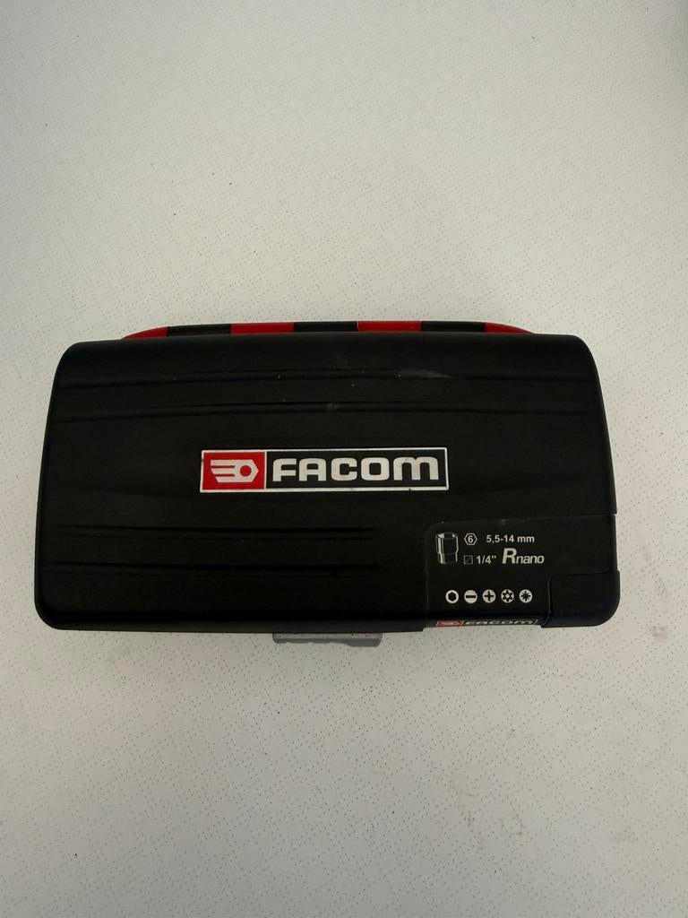 Facom Rnano 1/4 set met 360 ratel, Ophalen of Verzenden, Zo goed als nieuw