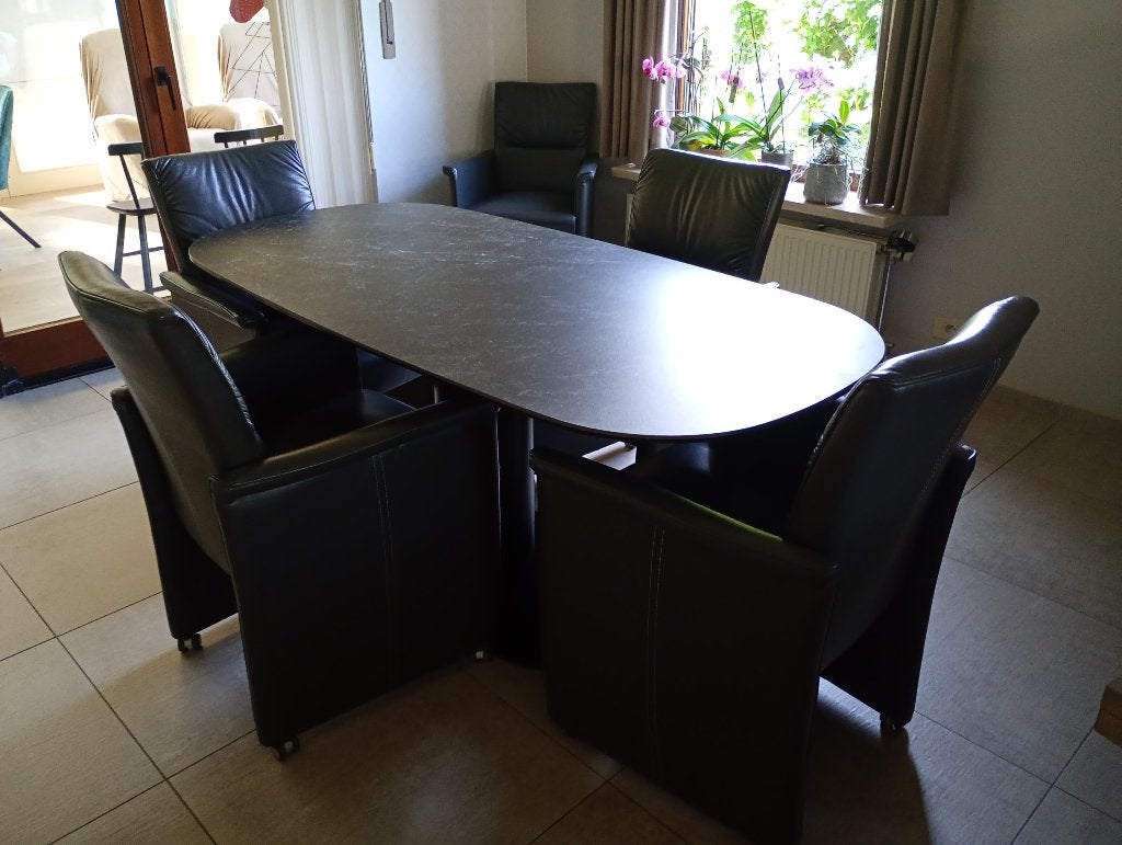 eetkamer tafel, Huis en Inrichting, Ophalen, 50 tot 100 cm, Zo goed als nieuw, Vijf personen of meer