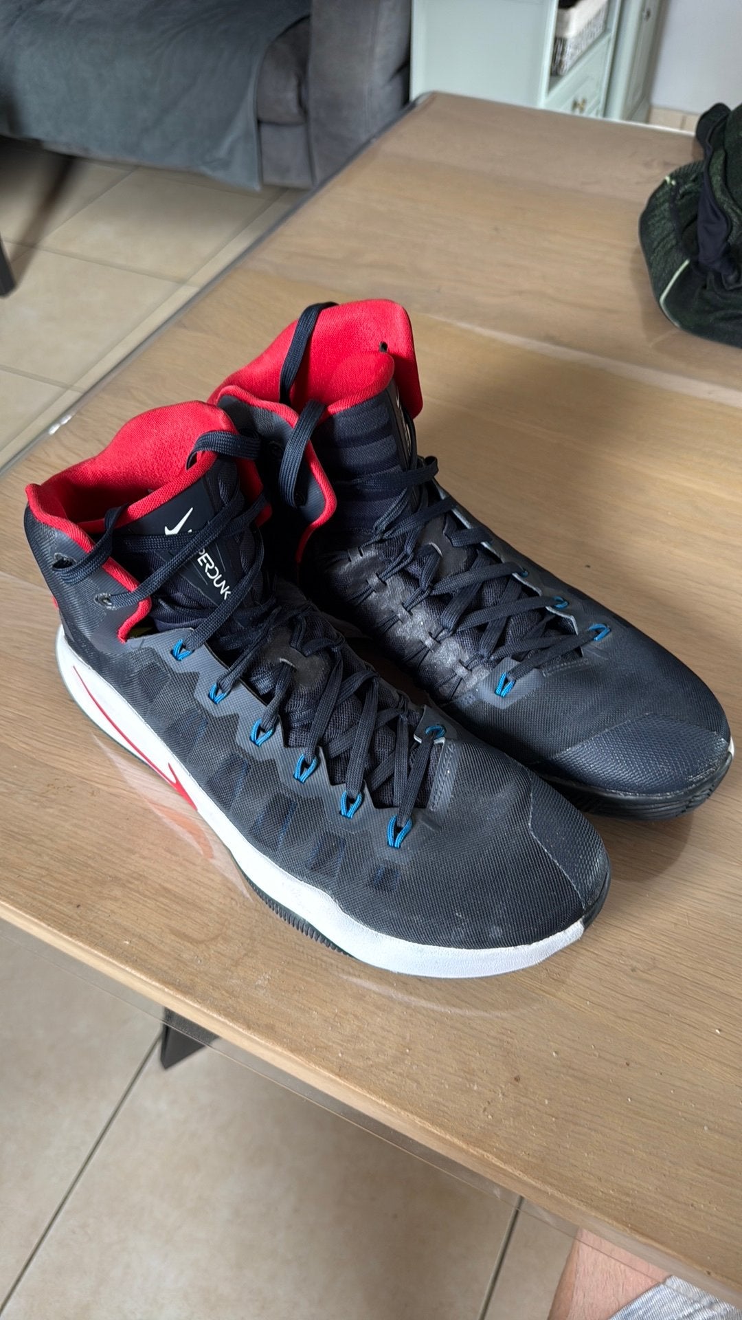 Nike Hyperdunk US 13 / EUR 47.5 als nieuw, Kleding | Heren, Schoenen, Blauw, Sportschoenen, Ophalen of Verzenden, Zo goed als nieuw