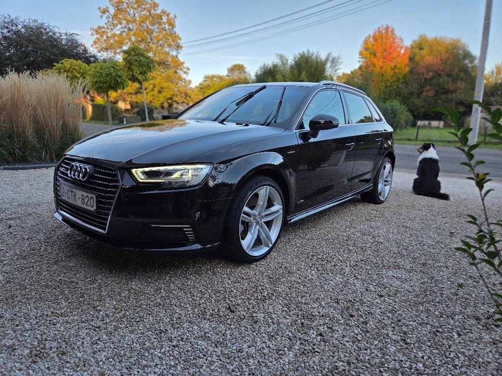 Audi A3 1.4 TFSI E-Tron PHEV, Auto's, 4 cilinders, Leder en Stof, Zwart, 1395 cc