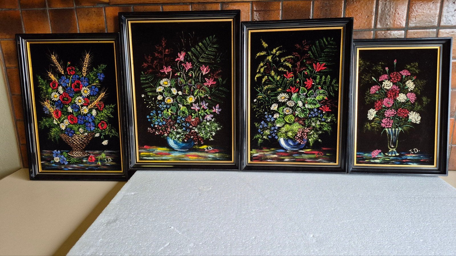 peintures vintage, Enlèvement