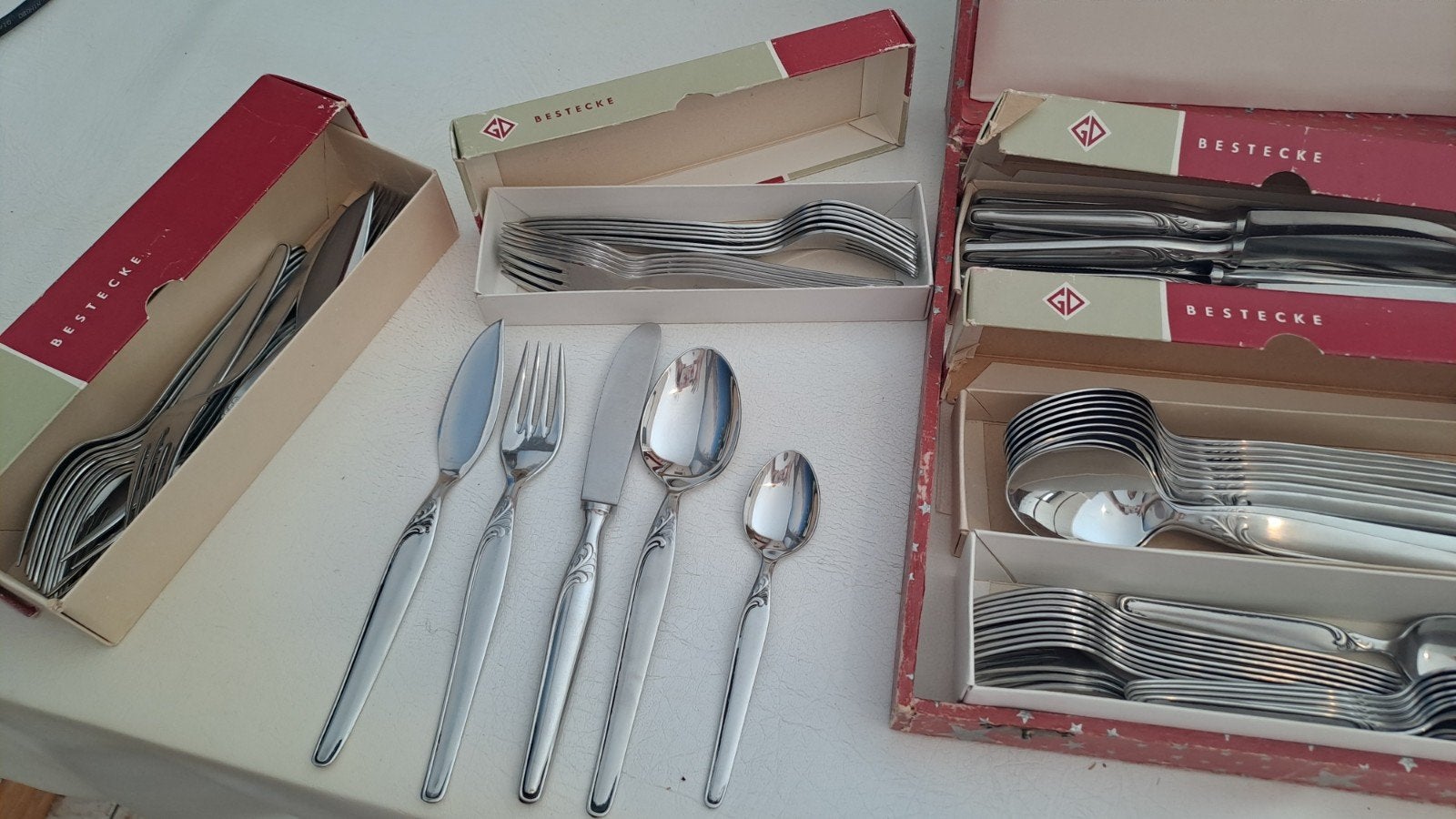 Volledige bestekset voor 12 personen — Vintage Solingen GD, Ophalen, Zo goed als nieuw