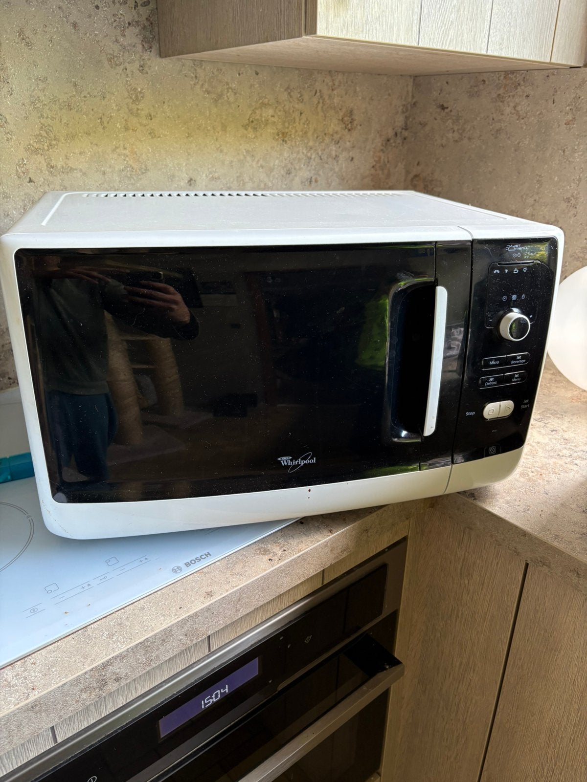 Whirlpool microgolf met veel opties, Elektronische apparatuur, Microgolfovens, Ophalen of Verzenden, Zo goed als nieuw