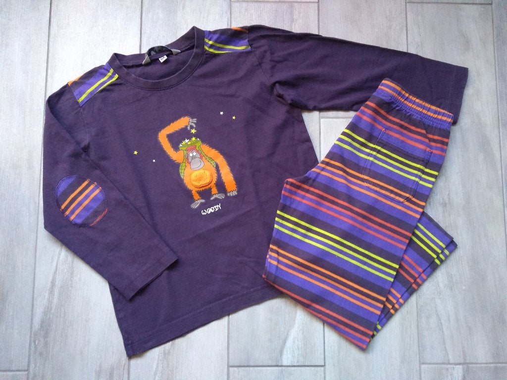 ★ M116 - Woody pyjama thema aap, Kinderen en Baby's, Nacht- of Onderkleding, Gebruikt, Ophalen of Verzenden, Jongen