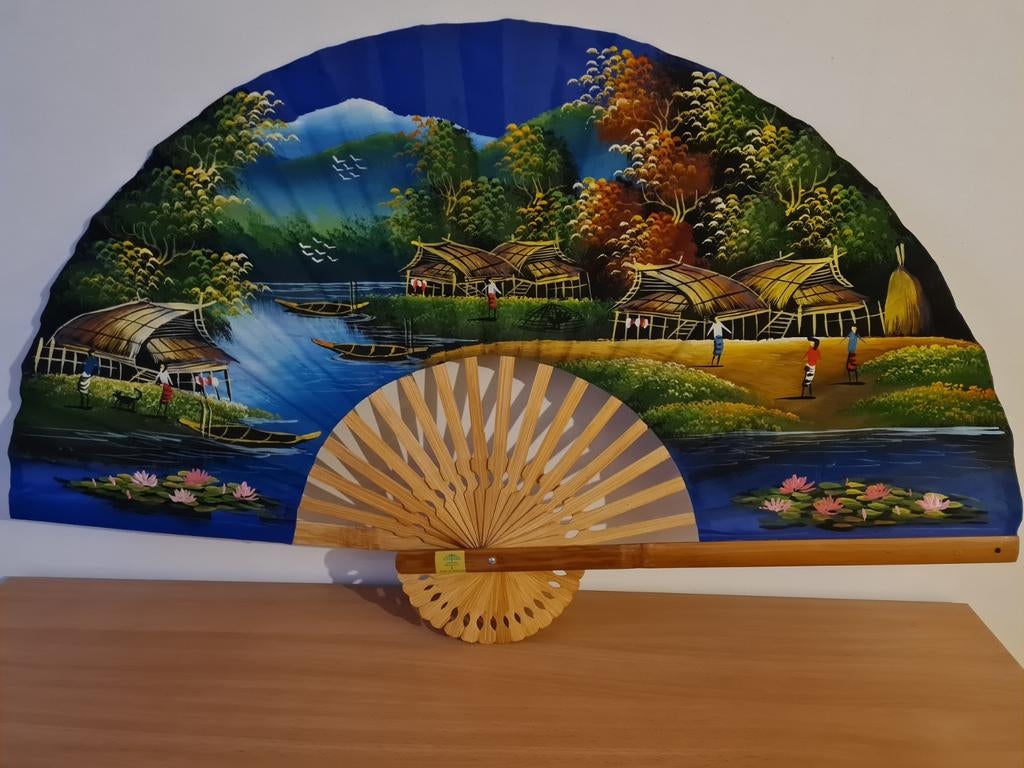 2 handgeschilderde waaiers, Ophalen of Verzenden